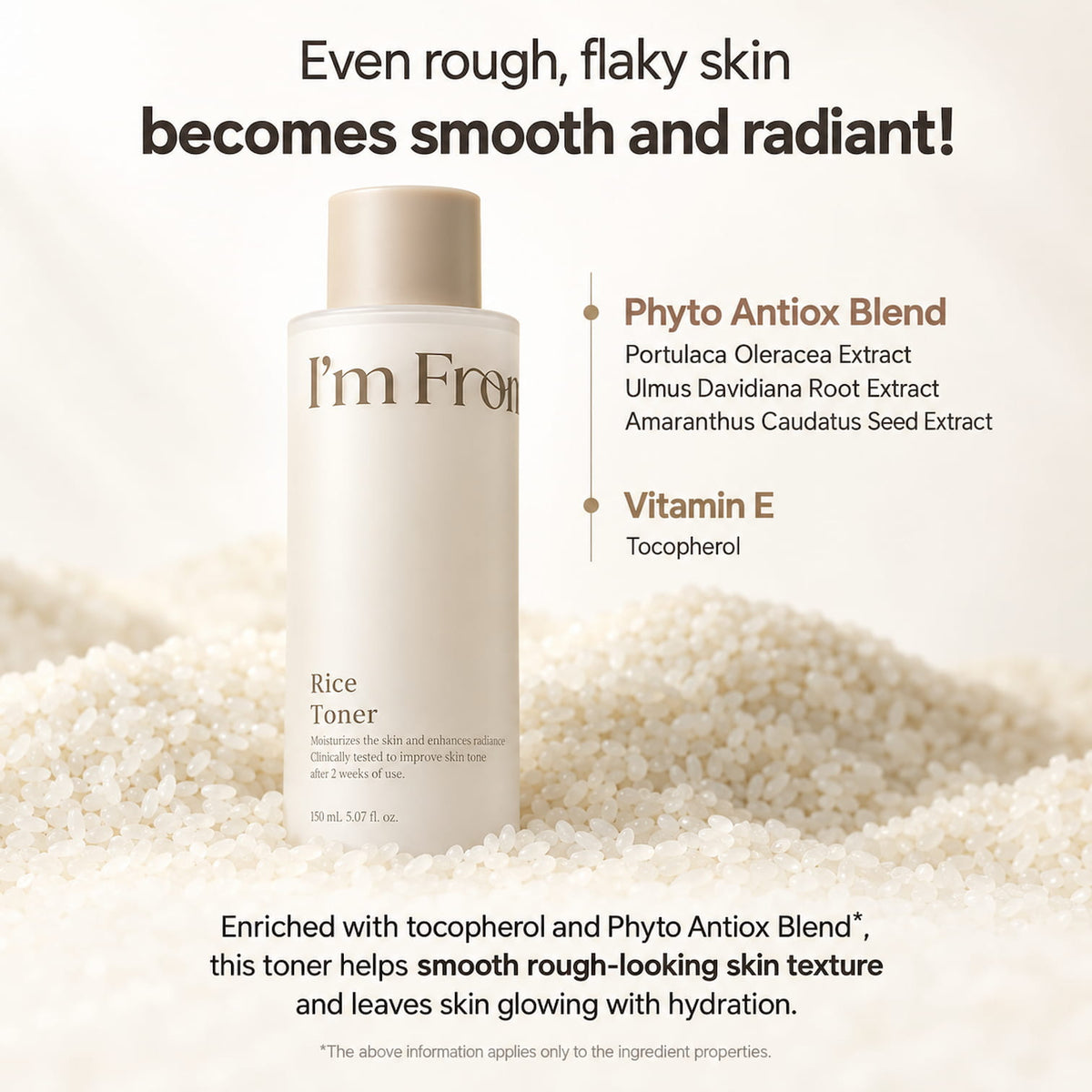 I'M FROM Rice Toner 150ml - BelluBeauty