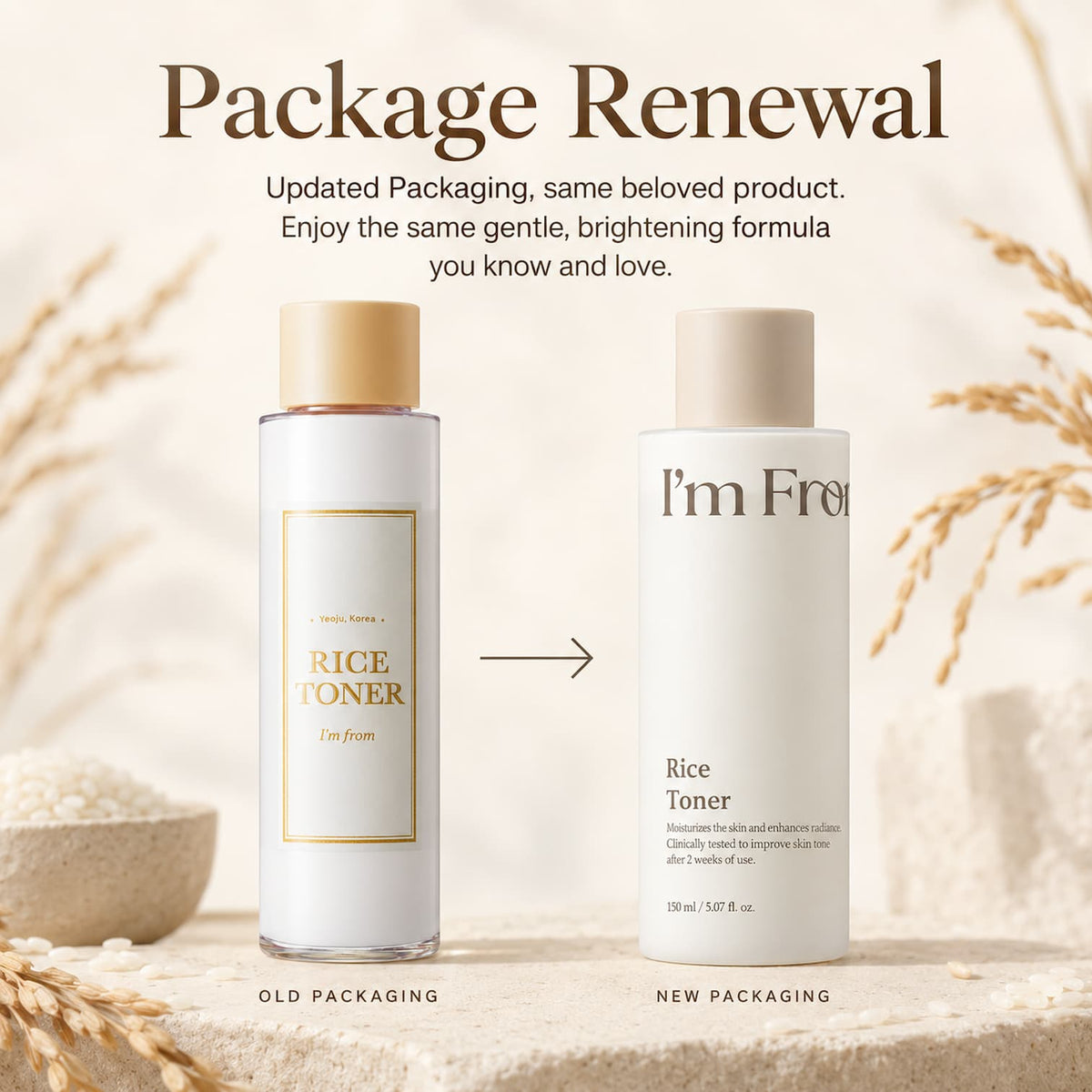 I'M FROM Rice Toner 150ml - BelluBeauty