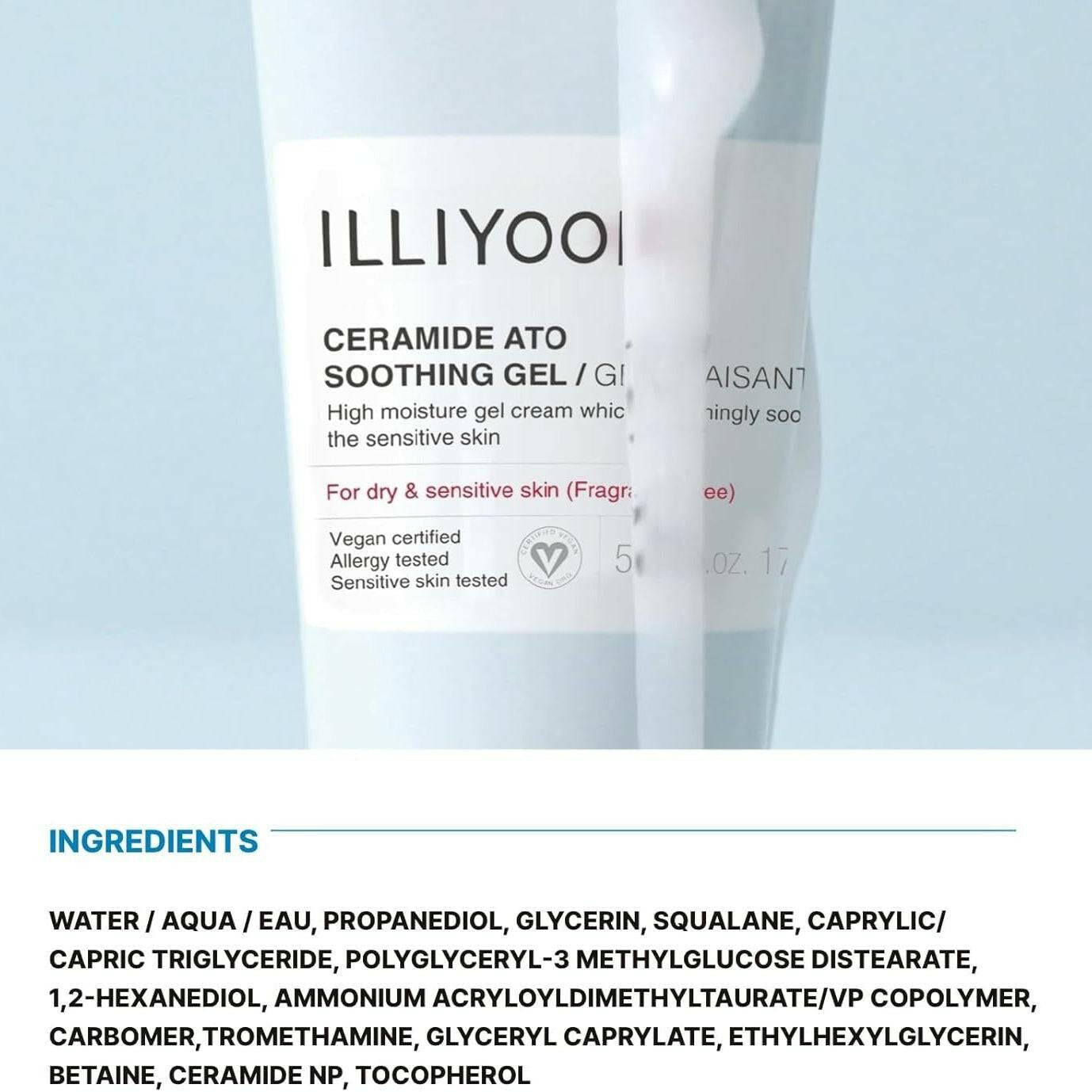 ILLIYOON Ceramide Ato Soothing Gel 175ml - bellubeauty