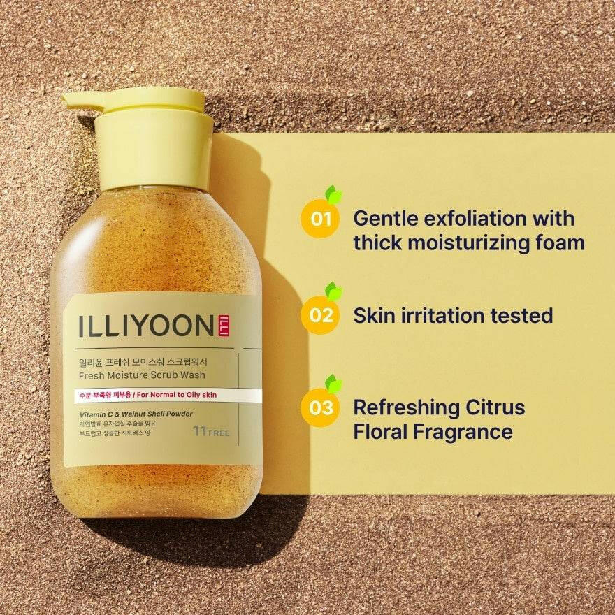 ILLIYOON Fresh Moisture Scrub Wash 400ml - bellubeauty