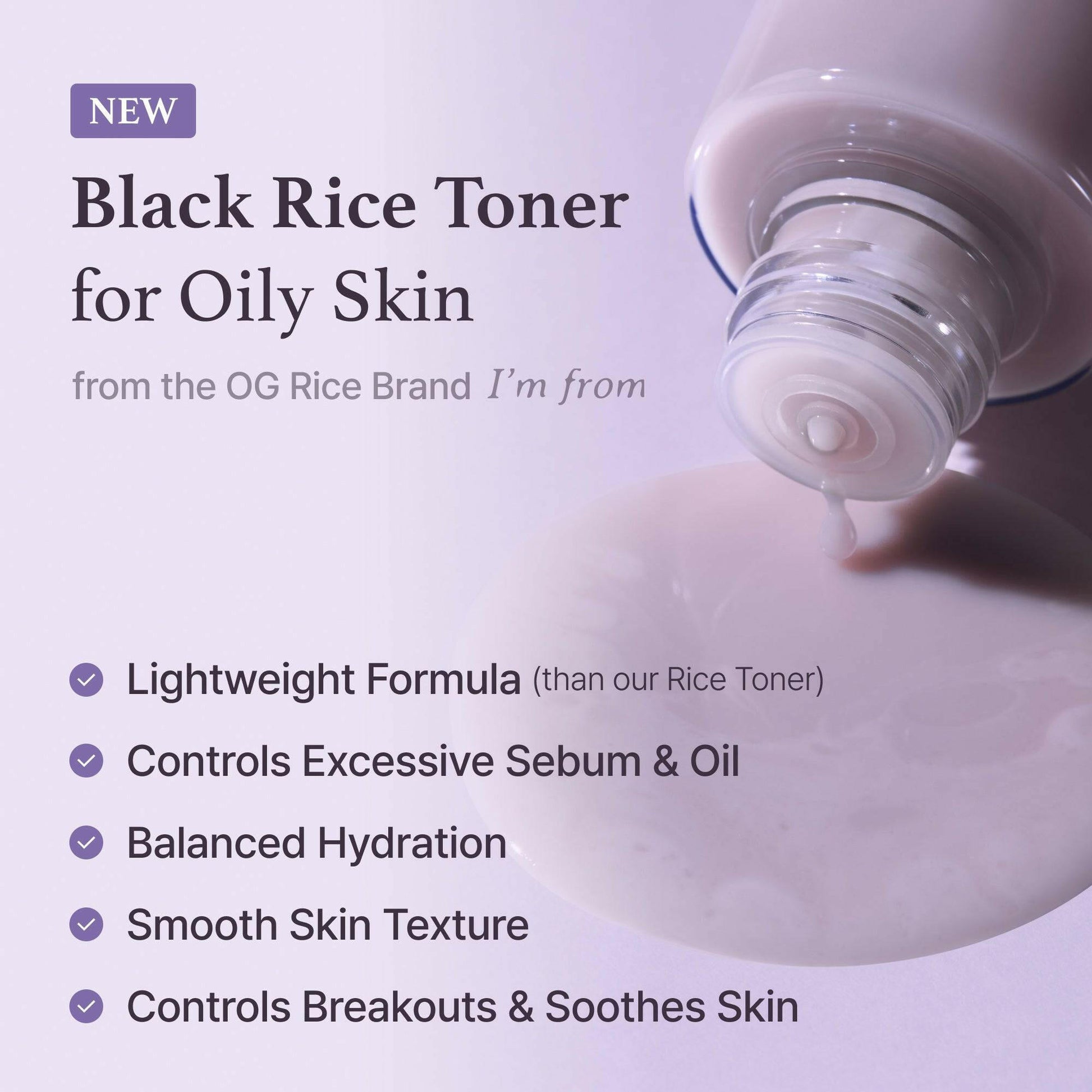 I'M FROM Black Rice Toner 150ml - bellubeauty