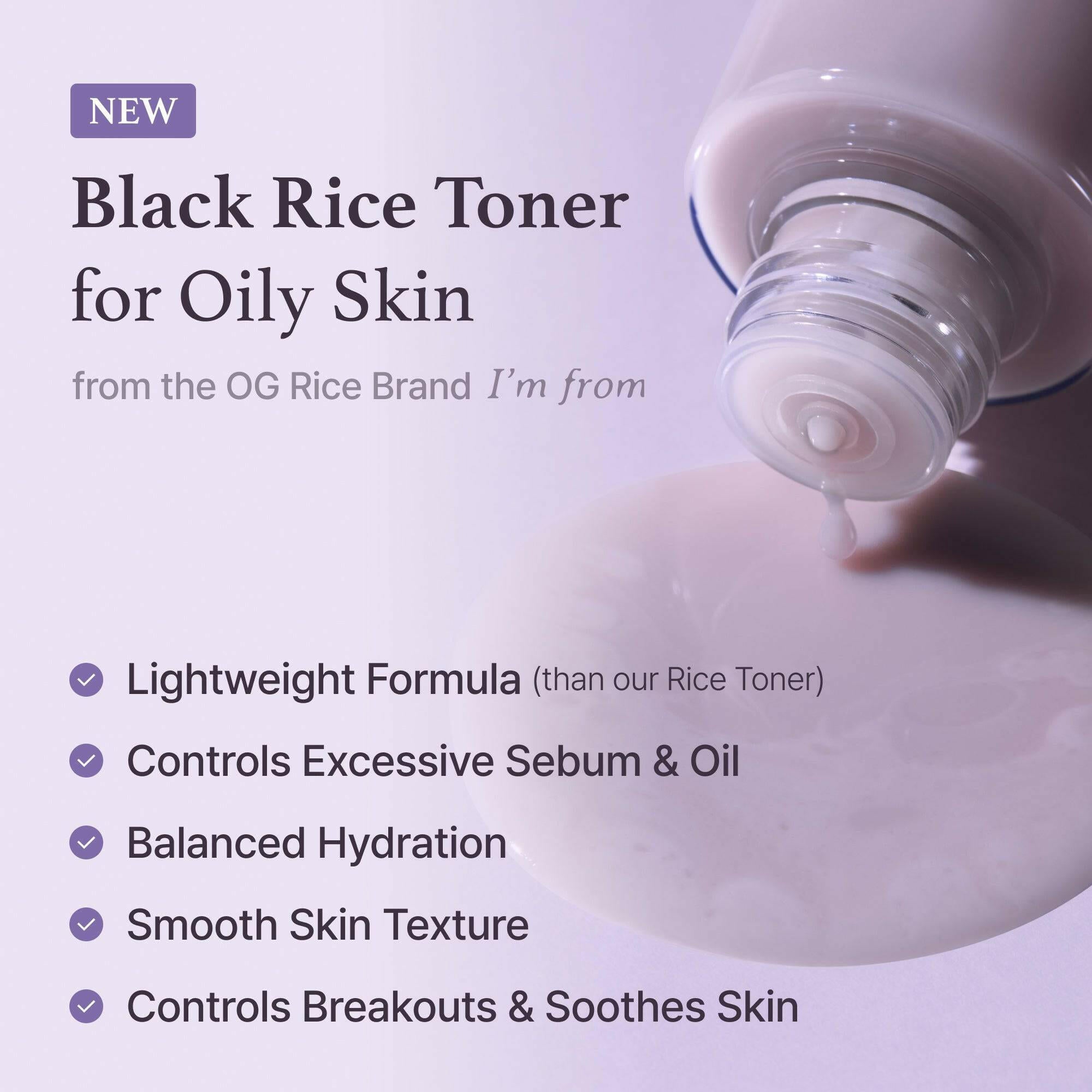 I'M FROM Black Rice Toner 150ml - bellubeauty