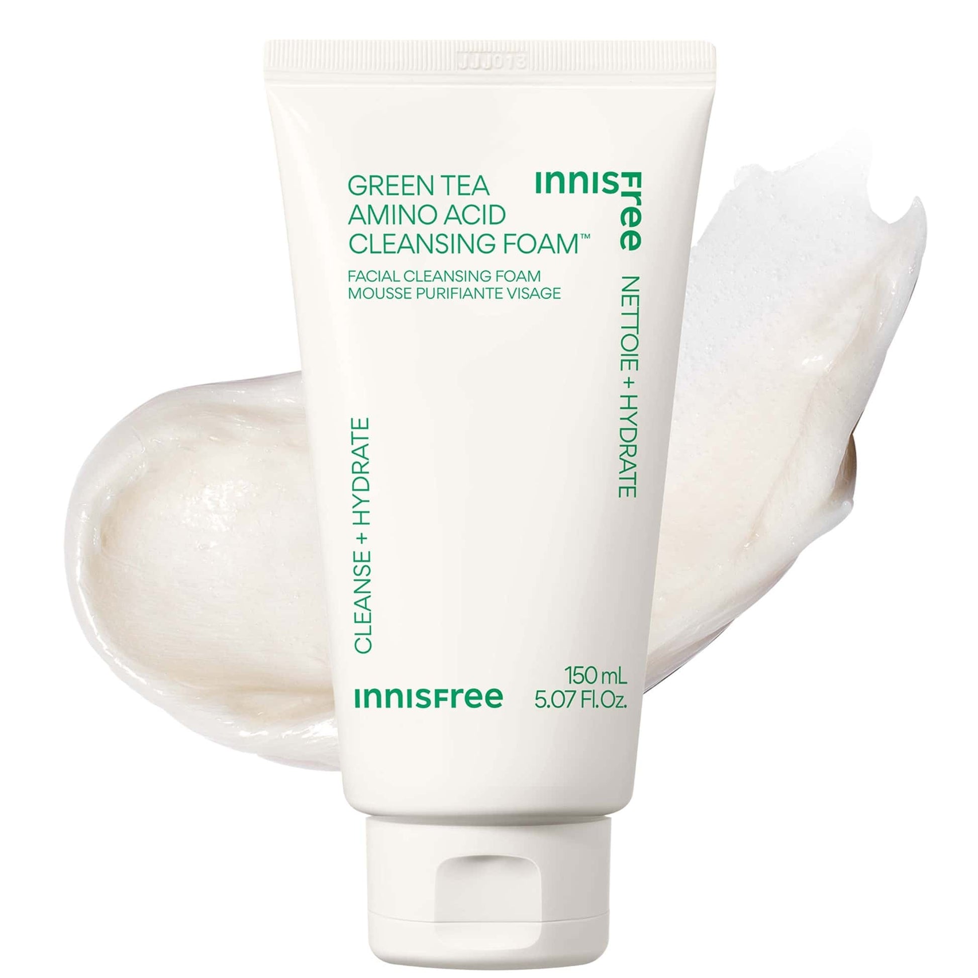 INNISFREE Green Tea Amino Hydrating Cleansing Foam 150g - bellubeauty