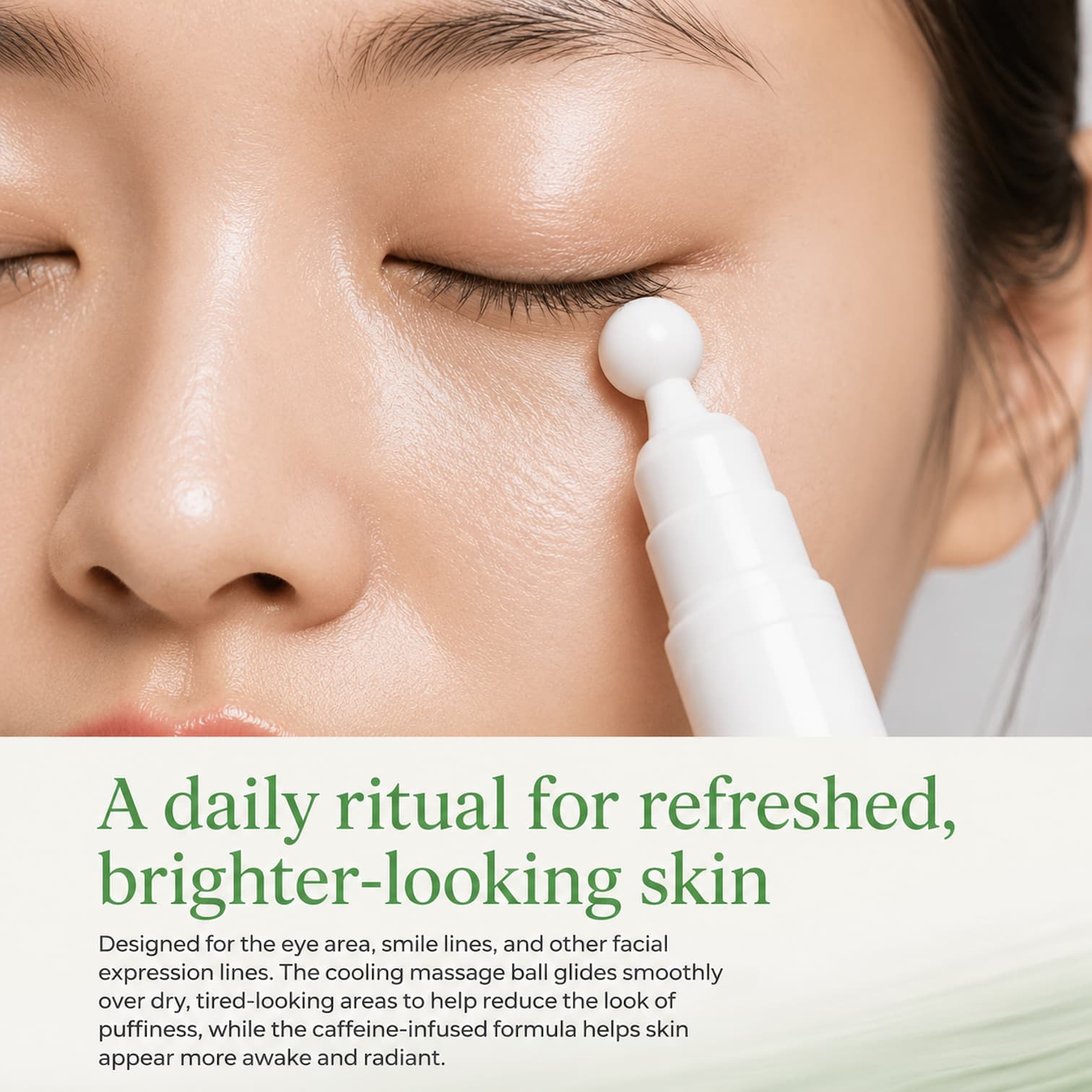 INNISFREE Green Tea Hyaluronic Glow Eye & Face Ball 10ml - BelluBeauty