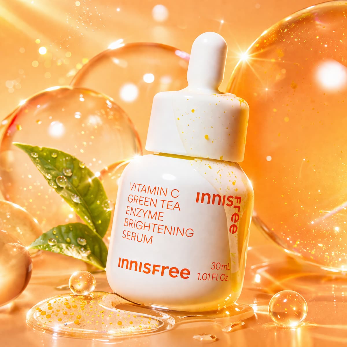 INNISFREE Vitamin C Green Tea Enzyme Brightening Serum 30ml - BelluBeauty