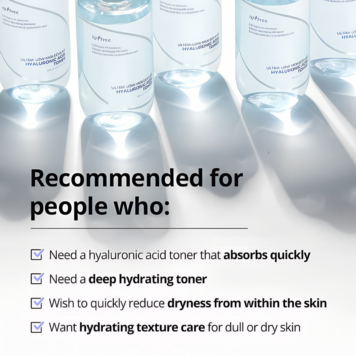ISNTREE Ultra-Low Molecular Hyaluronic Acid Toner 300ml - BelluBeauty