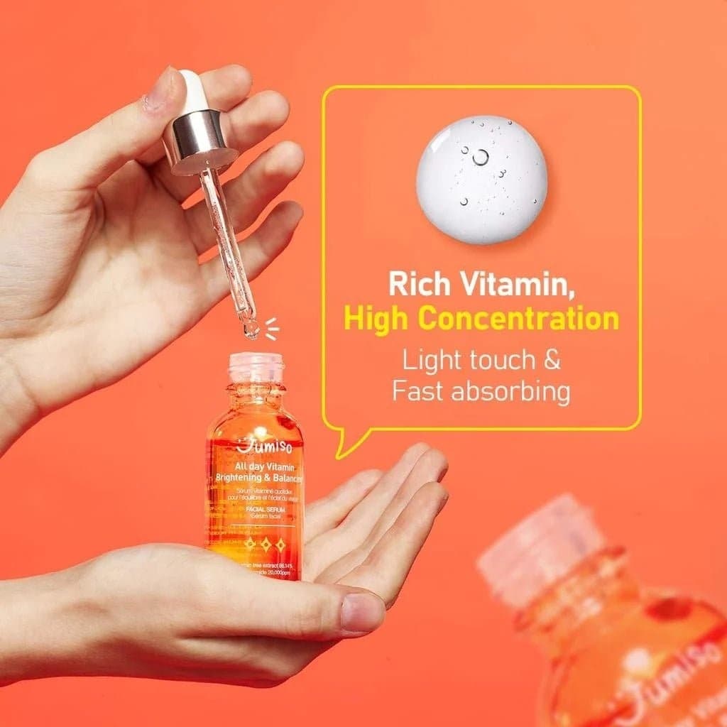 JUMISO All Day Vitamin Brightening & Balancing Facial Serum 30ml - bellubeauty