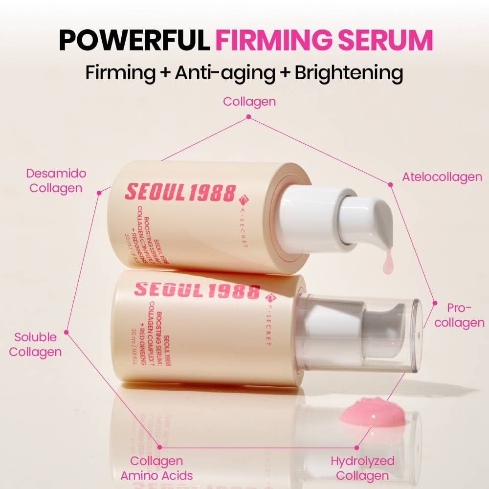 KSECRET Seoul 1988 Boosting Serum Collagen Complex Red Ginseng 30ml - bellubeauty