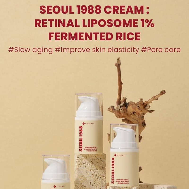 KSECRET Seoul 1988 Cream Retinal Liposome 1% + Fermented Rice 50ml - bellubeauty