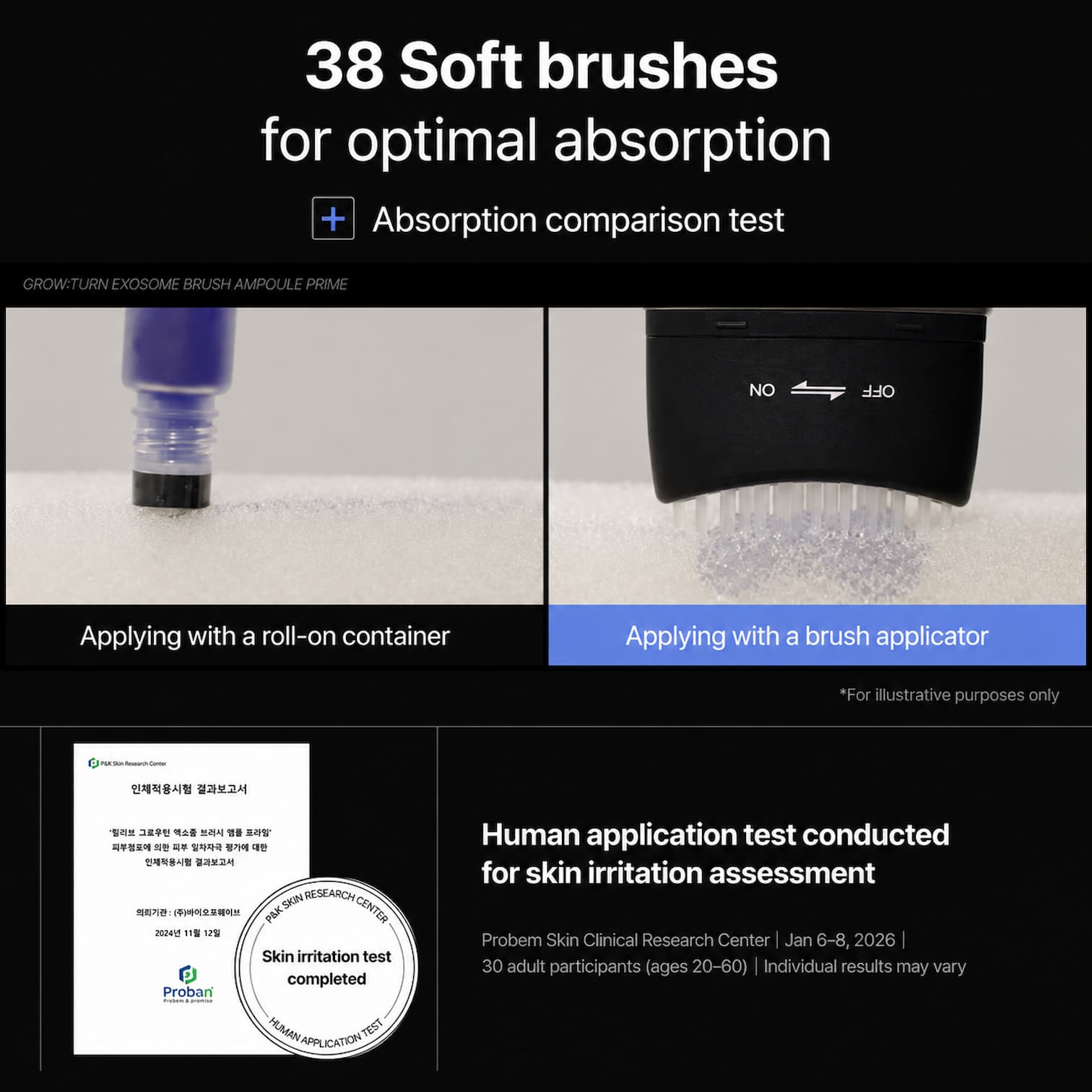 LILYEVE Grow Turn Exosome Brush Ampoule Prime 100ml - BelluBeauty
