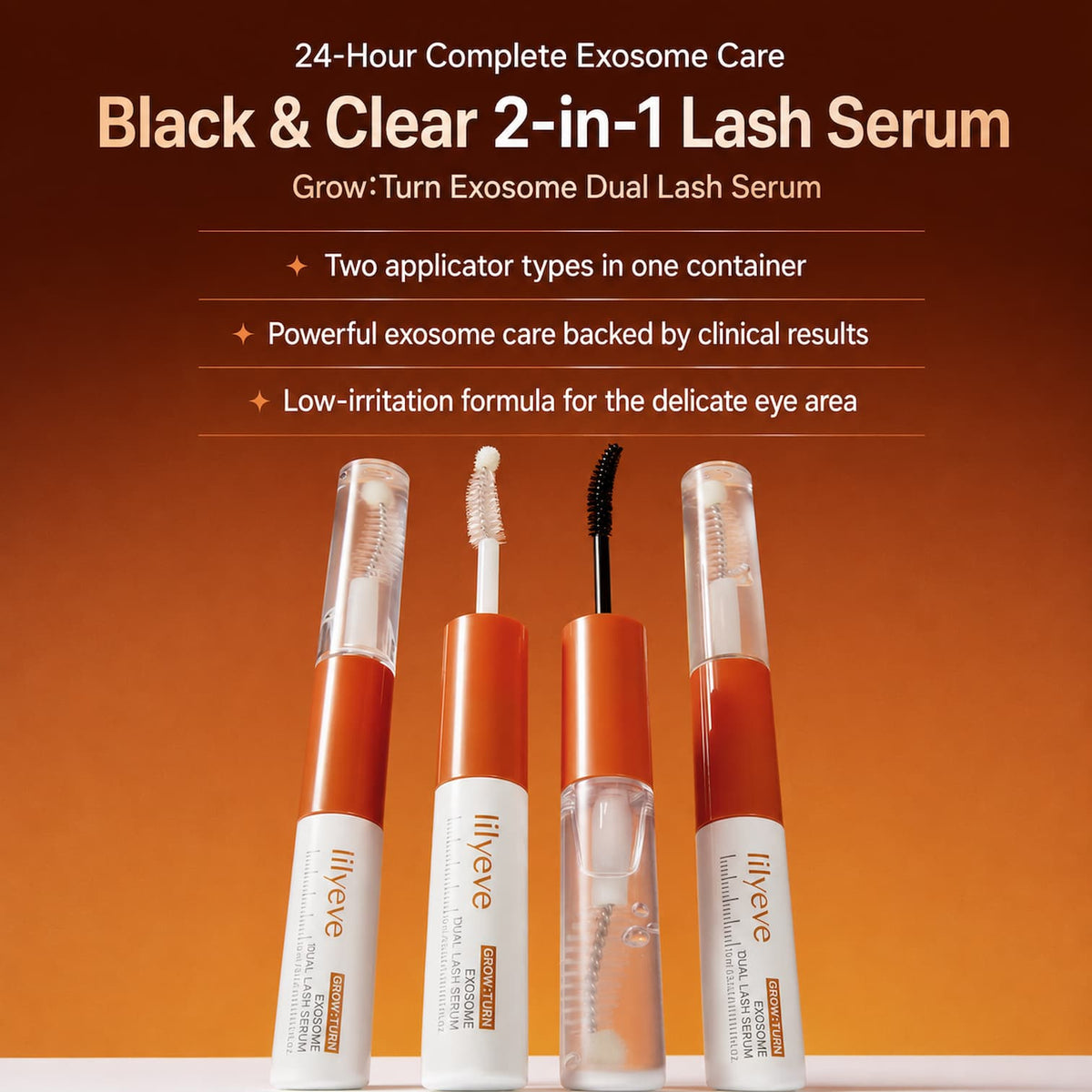 LILYEVE Grow Turn Exosome Dual Lash Serum 8ml - BelluBeauty