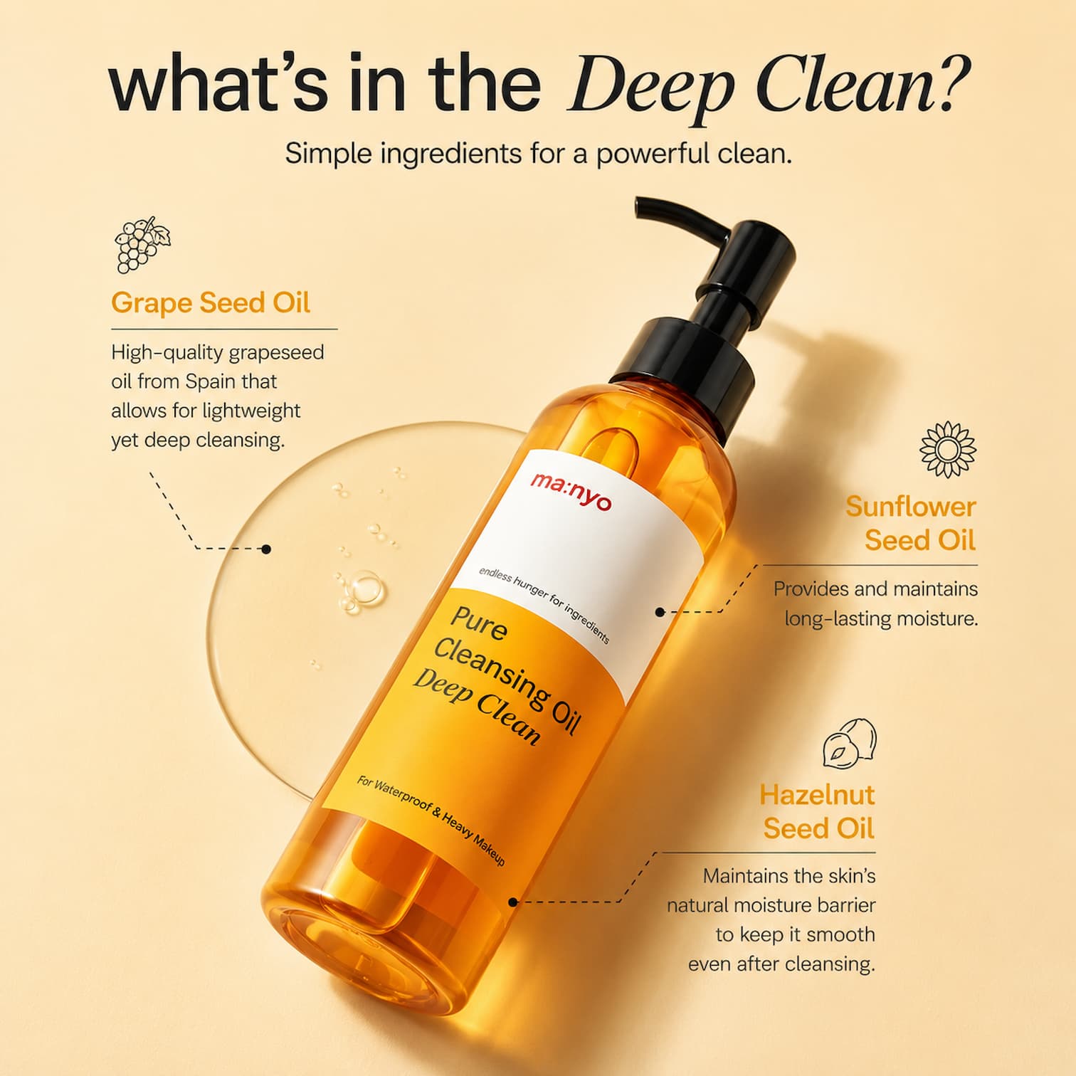 MA:NYO Pure Cleansing Oil Deep Clean 200ml - BelluBeauty