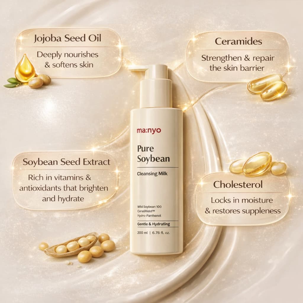 MA:NYO Pure Soybean Cleansing Milk 200ml - BelluBeauty