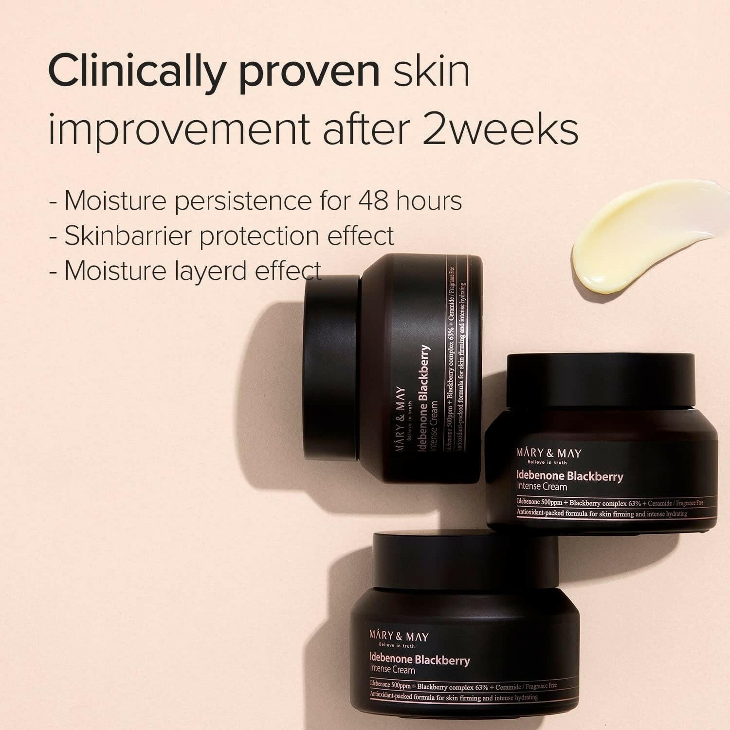MARY&MAY Idebenone Blackberry Intense Cream 70ml - bellubeauty