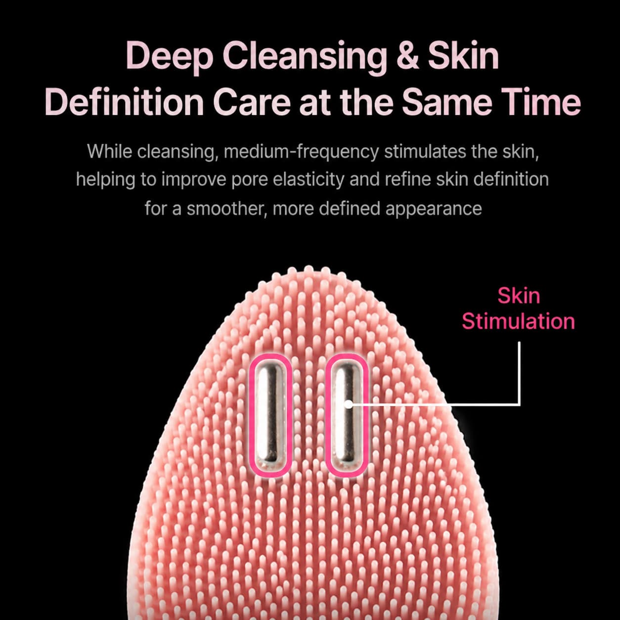MEDICUBE AGE-R Booster Facial Cleansing Device Head Pink - BelluBeauty