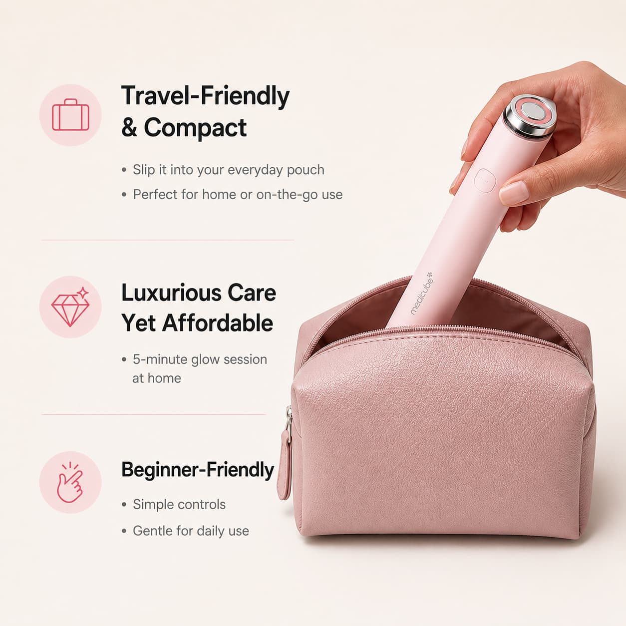 MEDICUBE AGE-R Booster Pro Mini Plus Pink - BelluBeauty