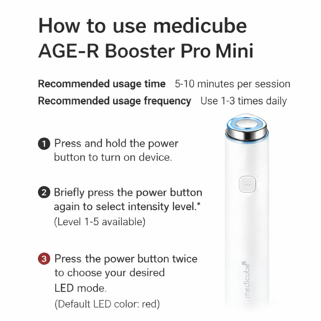 MEDICUBE AGE-R Booster Pro Mini White - BelluBeauty