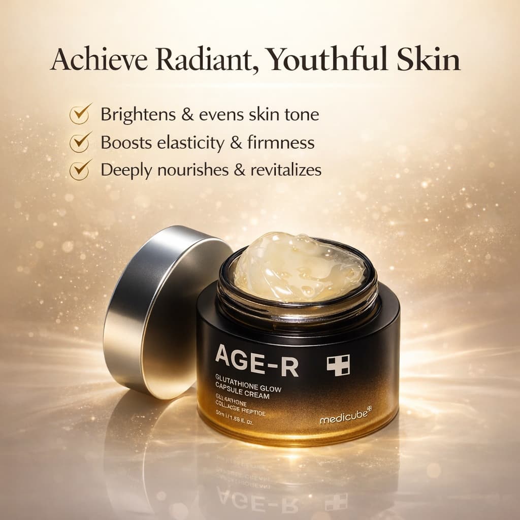 MEDICUBE AGE-R Glutathione Glow Capsule Cream 50ml - BelluBeauty