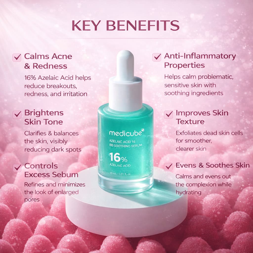 MEDICUBE Azelaic Acid 16 BB Soothing Serum 30ml - BelluBeauty