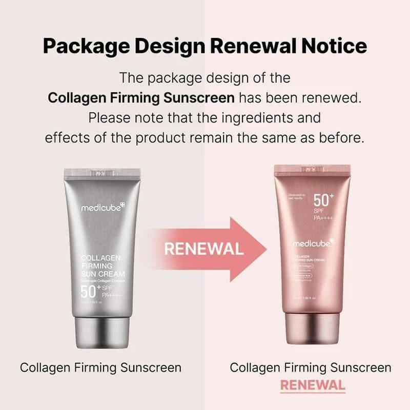 MEDICUBE Collagen Firming Sun Cream 50ml SPF50+ - bellubeauty