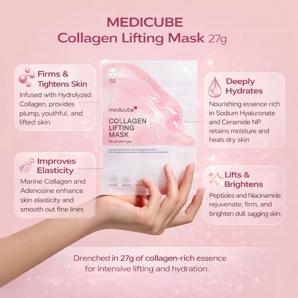 MEDICUBE Collagen Lifting Mask 27g - BelluBeauty