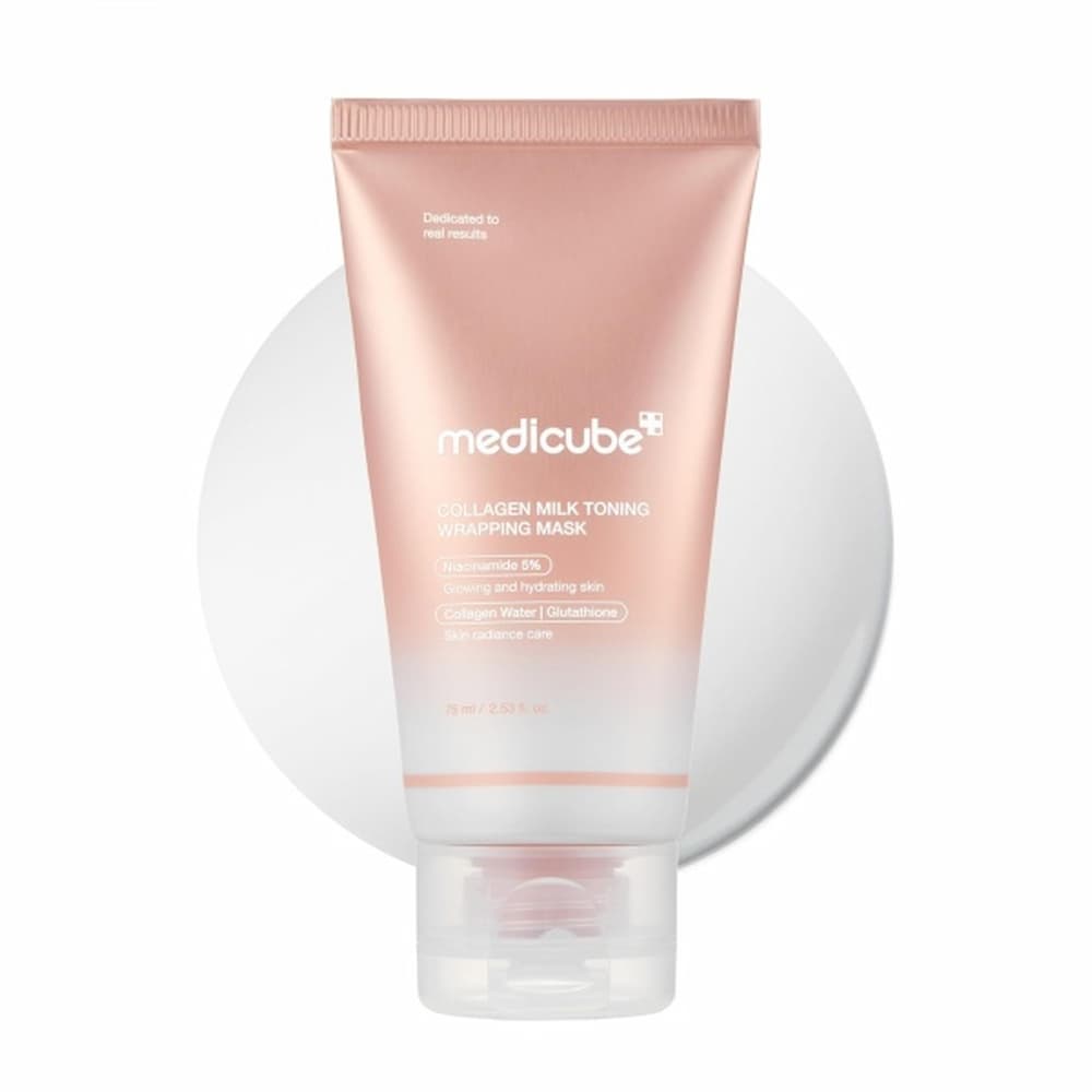MEDICUBE Collagen Milk Toning Wrapping Mask 75ml - BelluBeauty