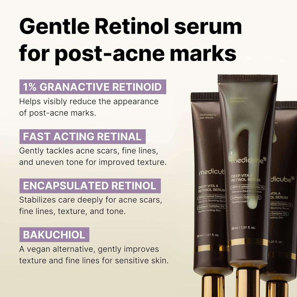 MEDICUBE Deep Vita A Retinol Serum 30ml - BelluBeauty