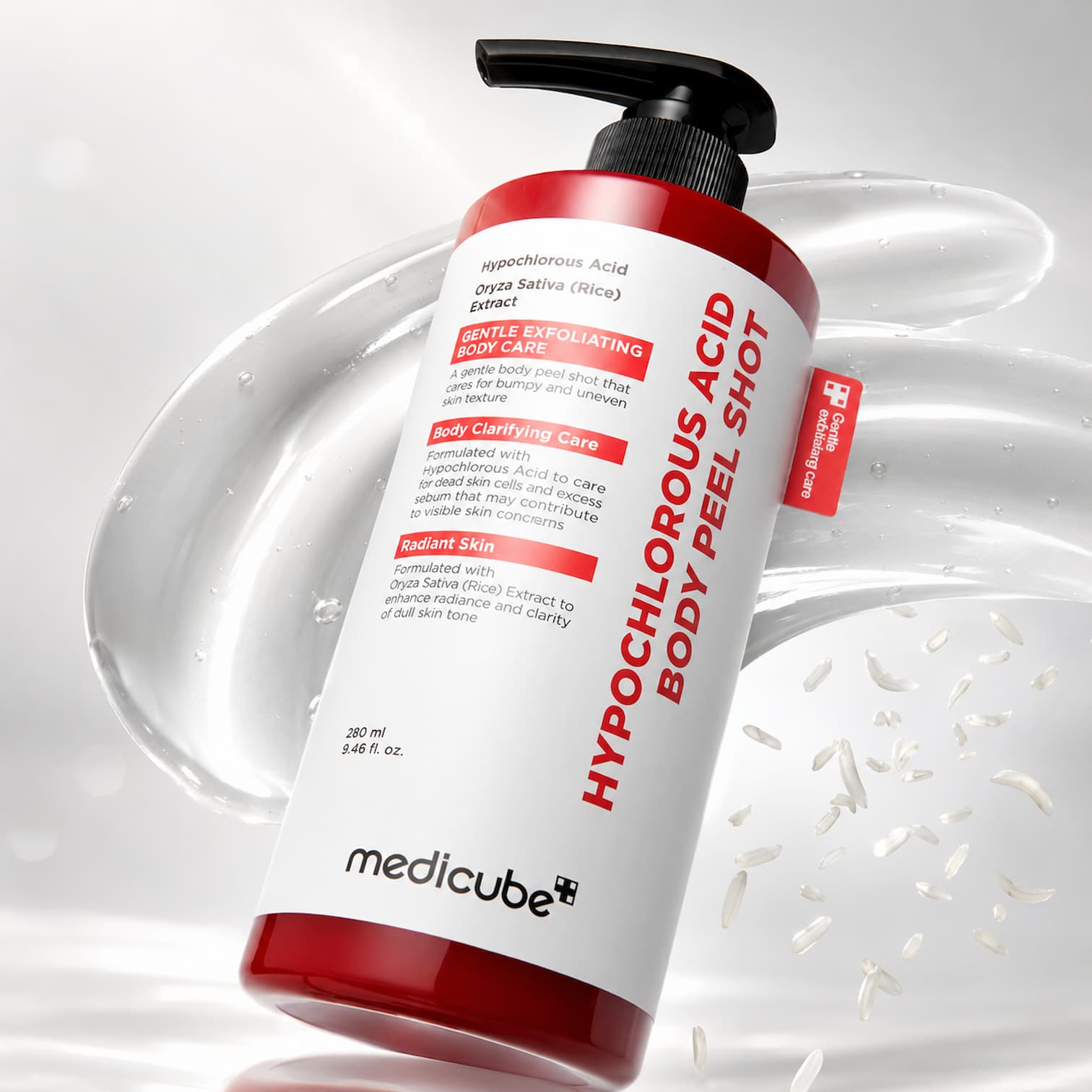MEDICUBE Hypochlorous Acid Body Peel Shot 280ml - BelluBeauty