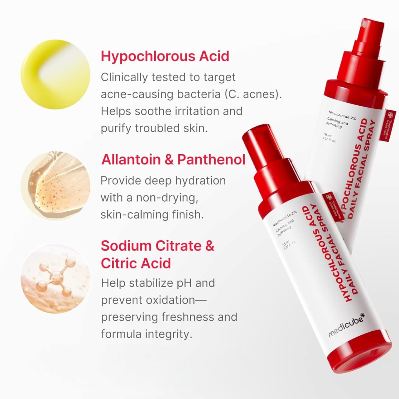 MEDICUBE Hypochlorous Acid Daily Facial Spray 50ml - BelluBeauty
