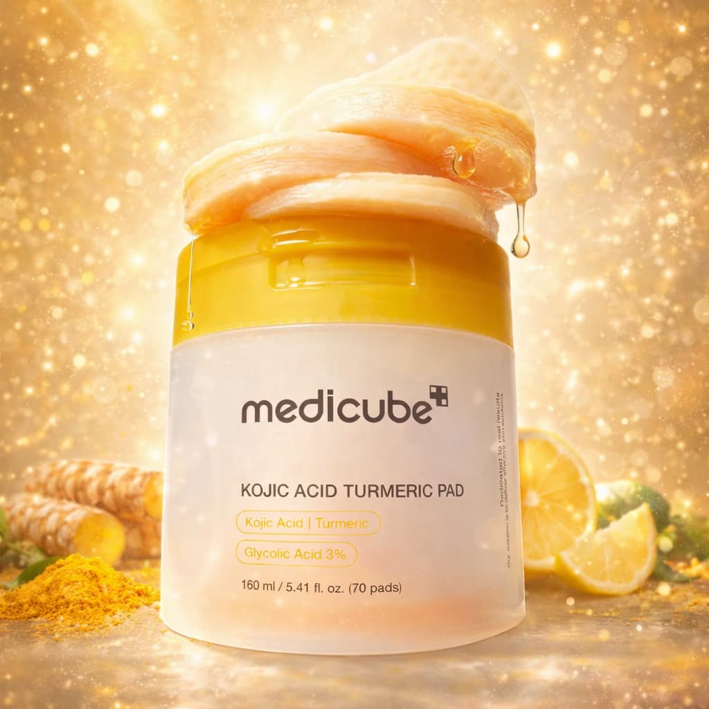 MEDICUBE Kojic Acid Turmeric Pad 70pcs - BelluBeauty