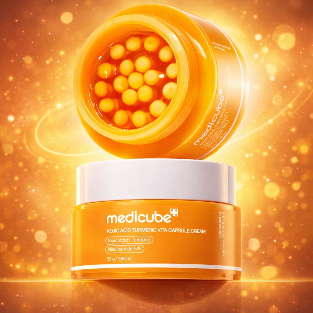 MEDICUBE Kojic Acid Turmeric Vita Capsule Cream 53g - BelluBeauty