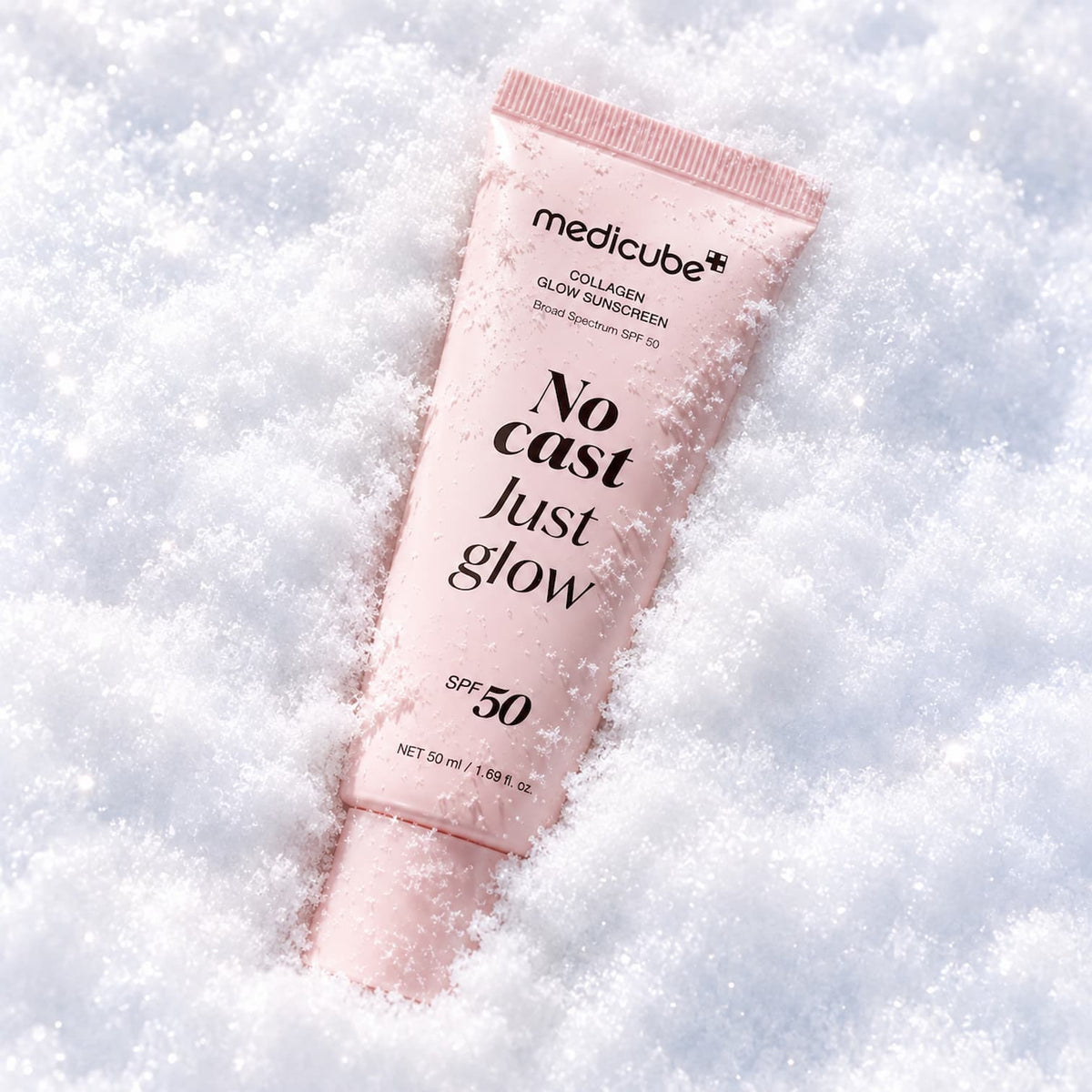 MEDICUBE No Cast Just Glow Collagen Sunscreen 50ml SPF50+ - BelluBeauty