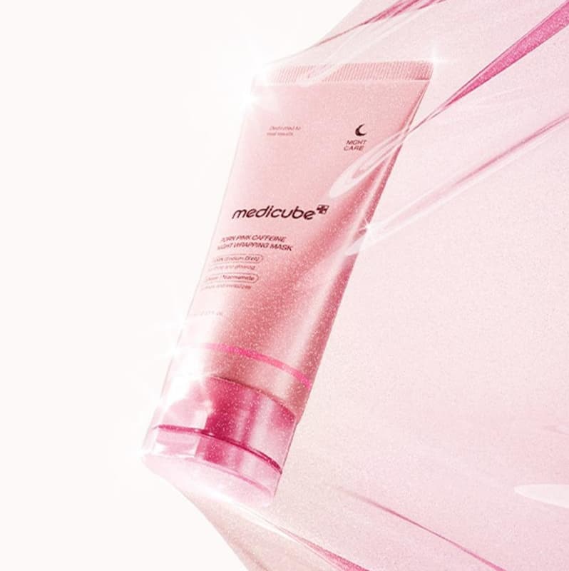 MEDICUBE PDRN Pink Caffeine Night Wrapping Mask 75ml - BelluBeauty