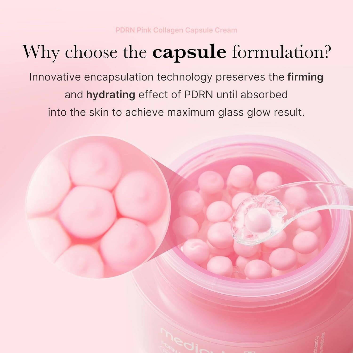 MEDICUBE PDRN Pink Capsule Cream 55g - bellubeauty