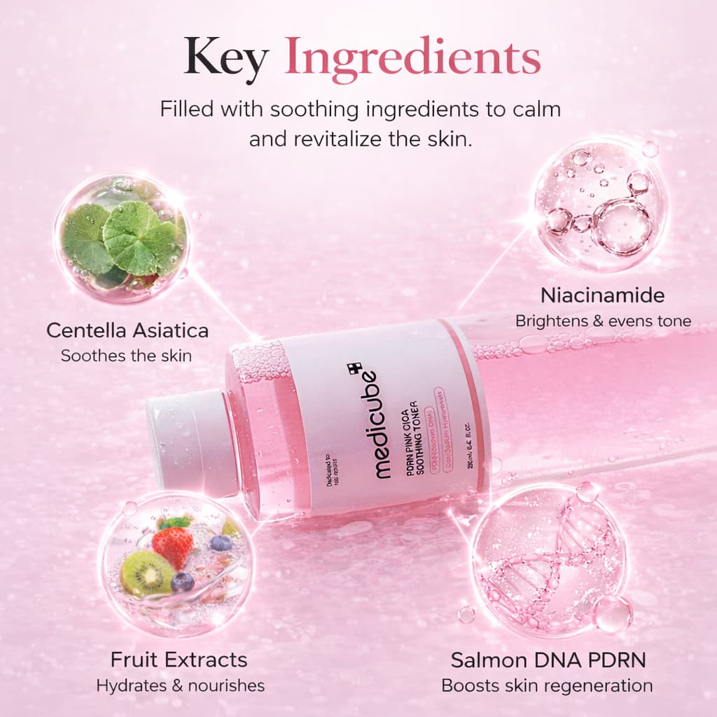 MEDICUBE PDRN Pink Cica Soothing Toner 250ml