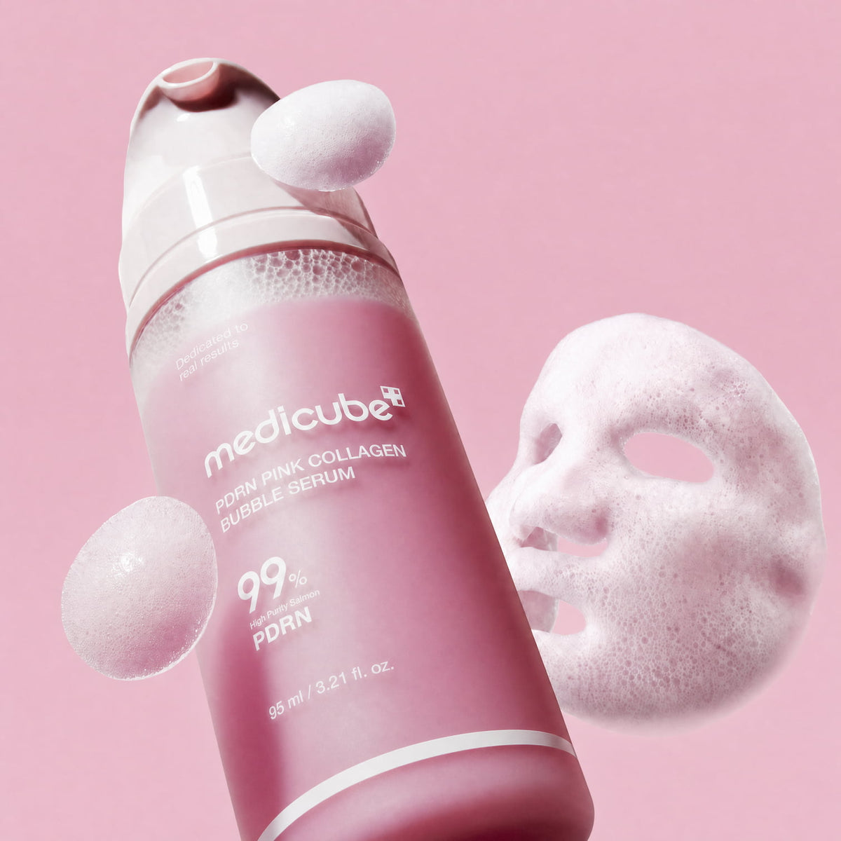 MEDICUBE PDRN Pink Collagen Bubble Serum 95ml - BelluBeauty