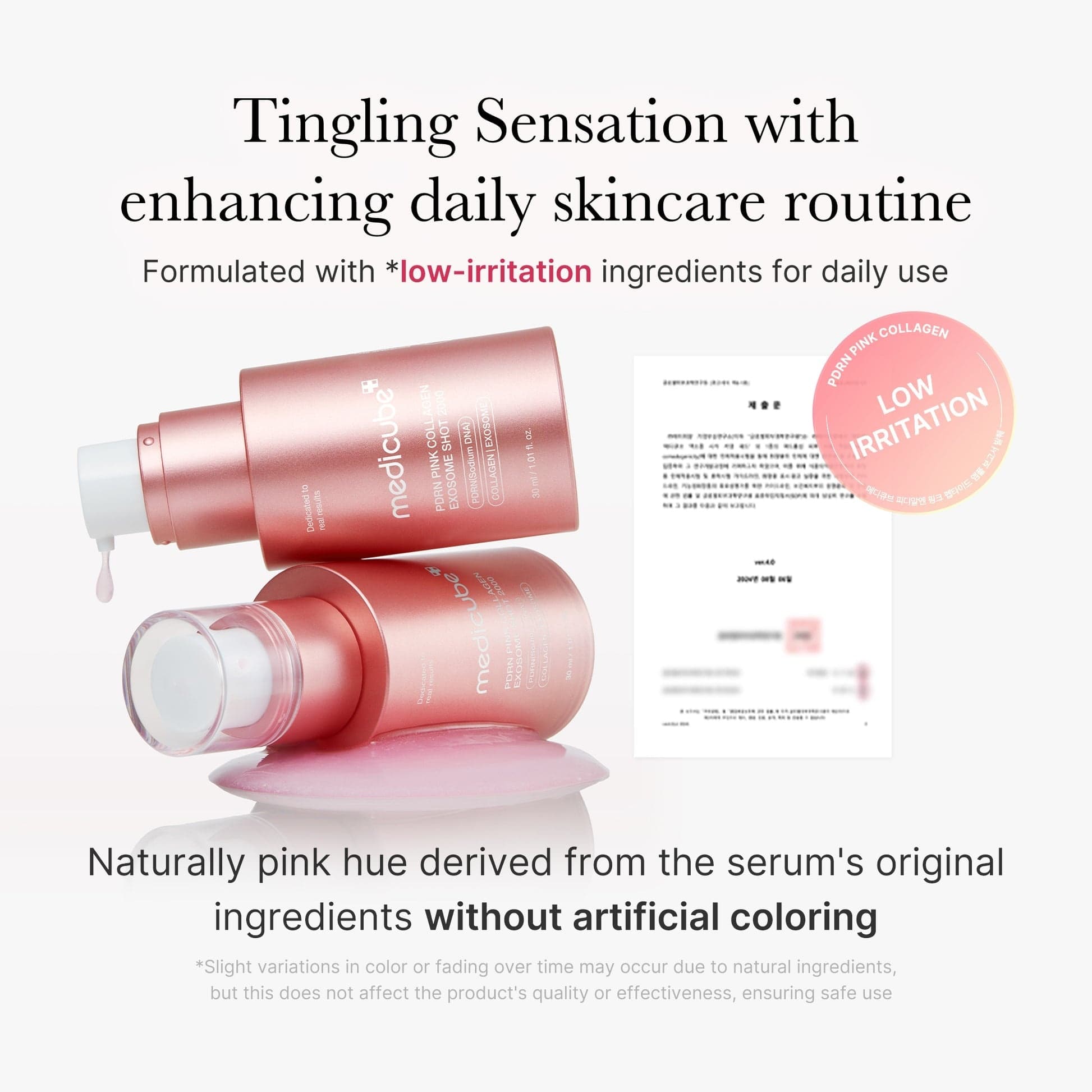MEDICUBE PDRN Pink Collagen Exosome Shot Serum 2000 30ml - bellubeauty
