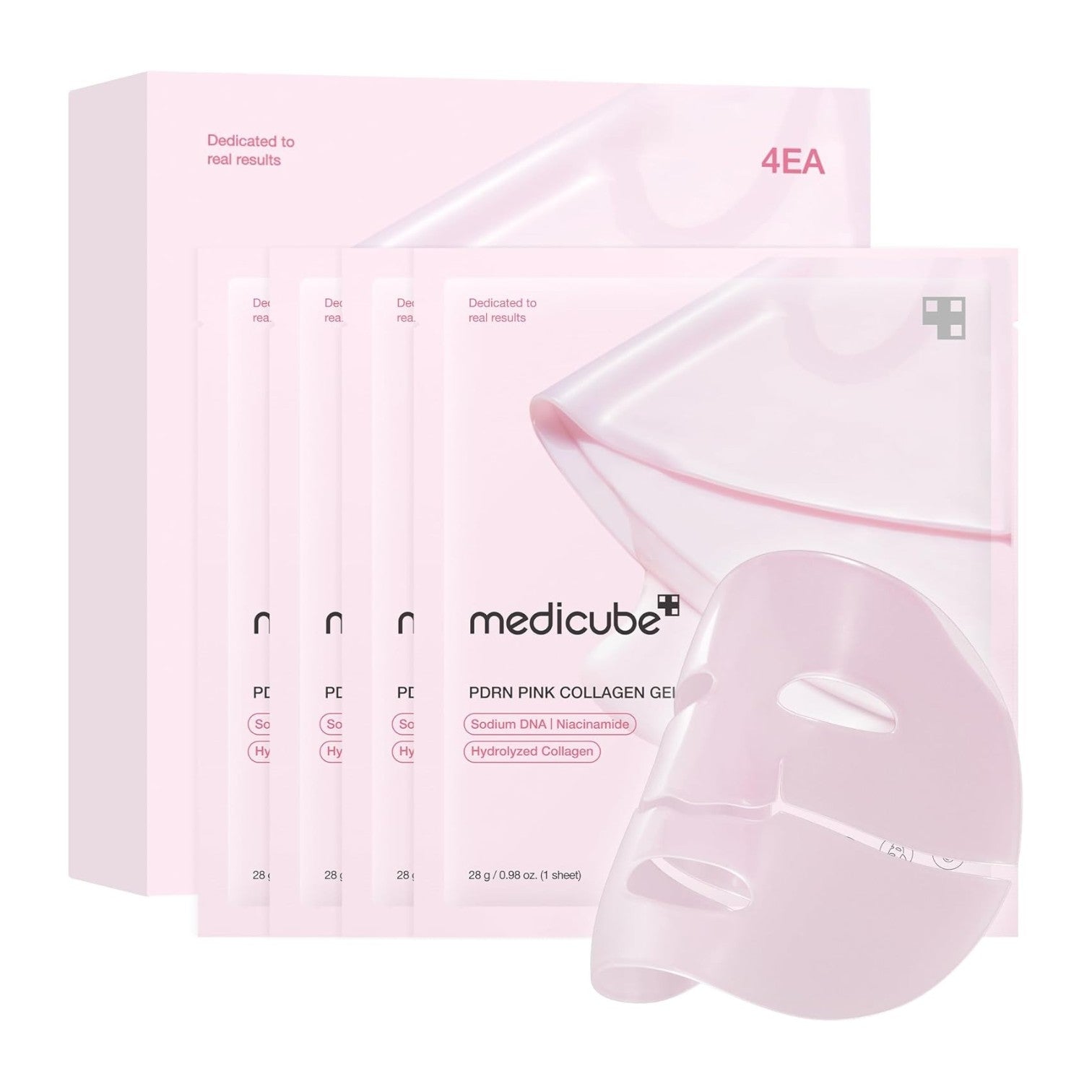 MEDICUBE PDRN Pink Collagen Gel Mask 4pcs - BelluBeauty