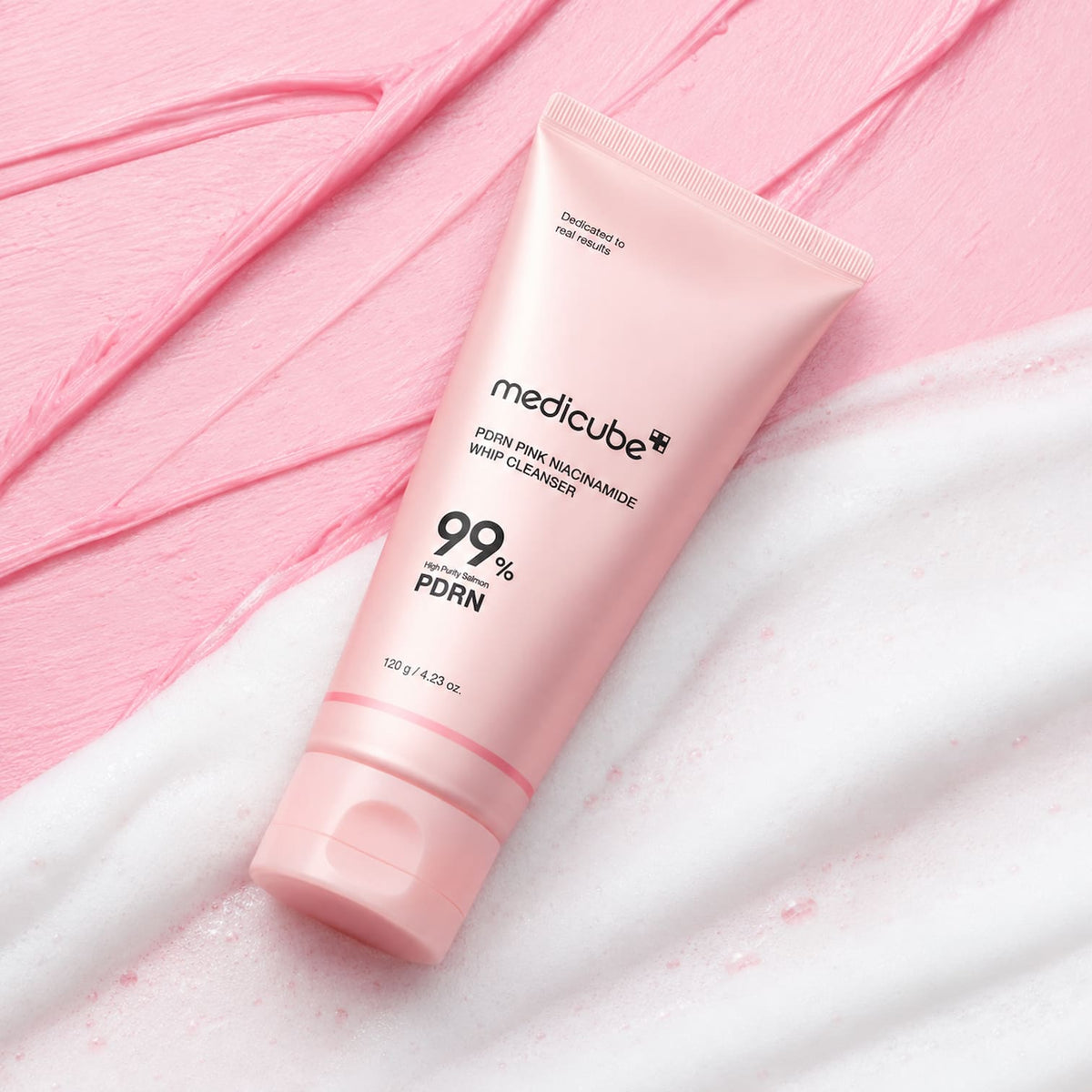 MEDICUBE PDRN Pink Niacinamide Whip Cleanser 120g - BelluBeauty