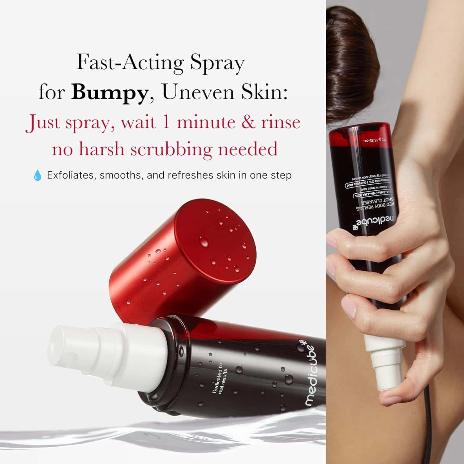 MEDICUBE Red Acne Body Peeling Shot 110g - BelluBeauty