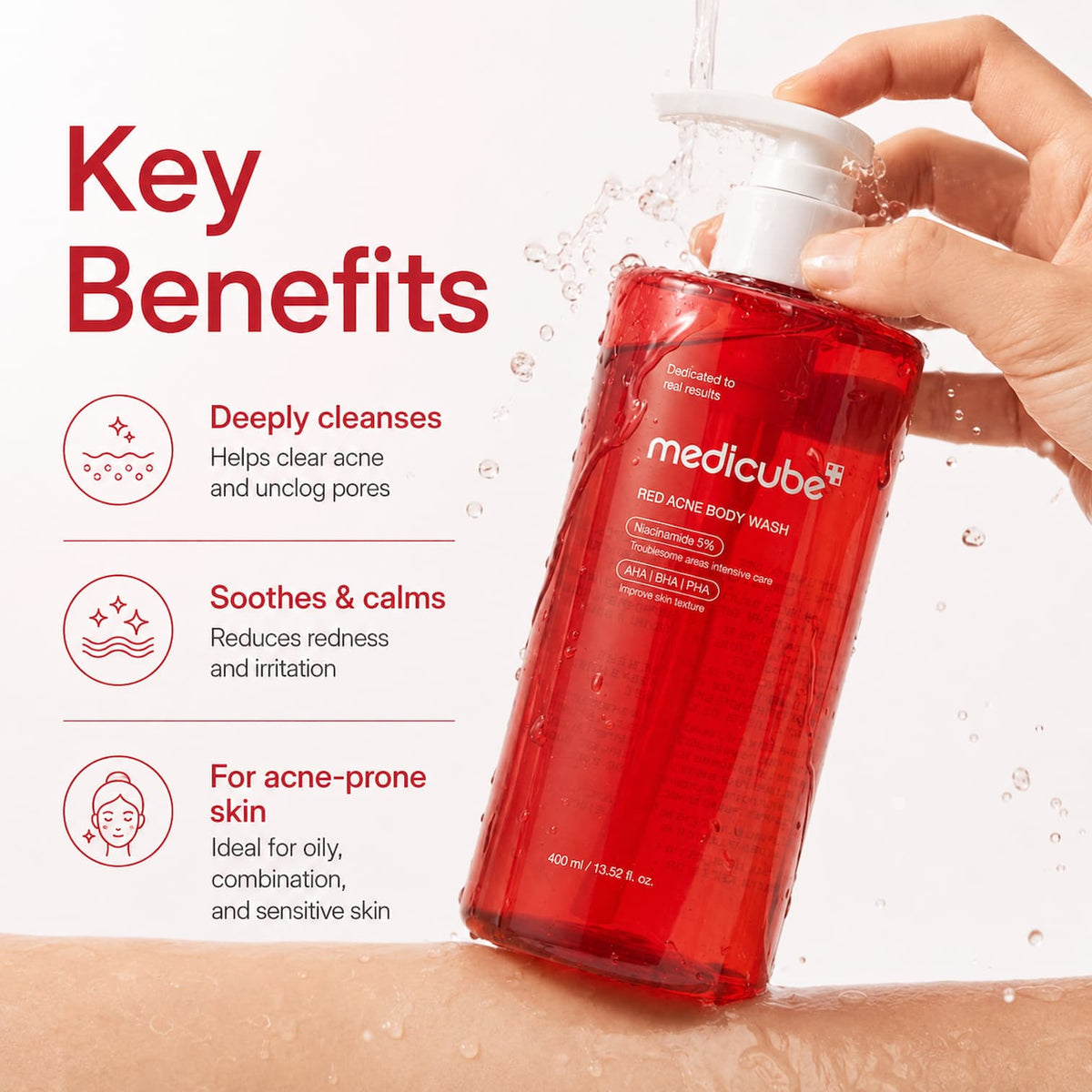 MEDICUBE Red Acne Body Wash 400g - BelluBeauty