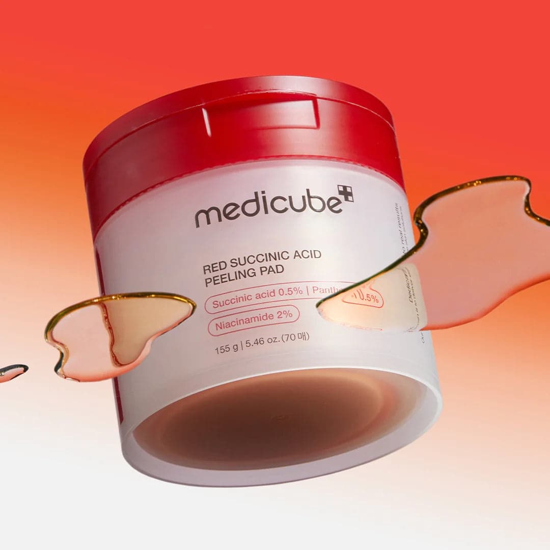 MEDICUBE Red Succinic Acid Peeling Pad 70pcs - bellubeauty