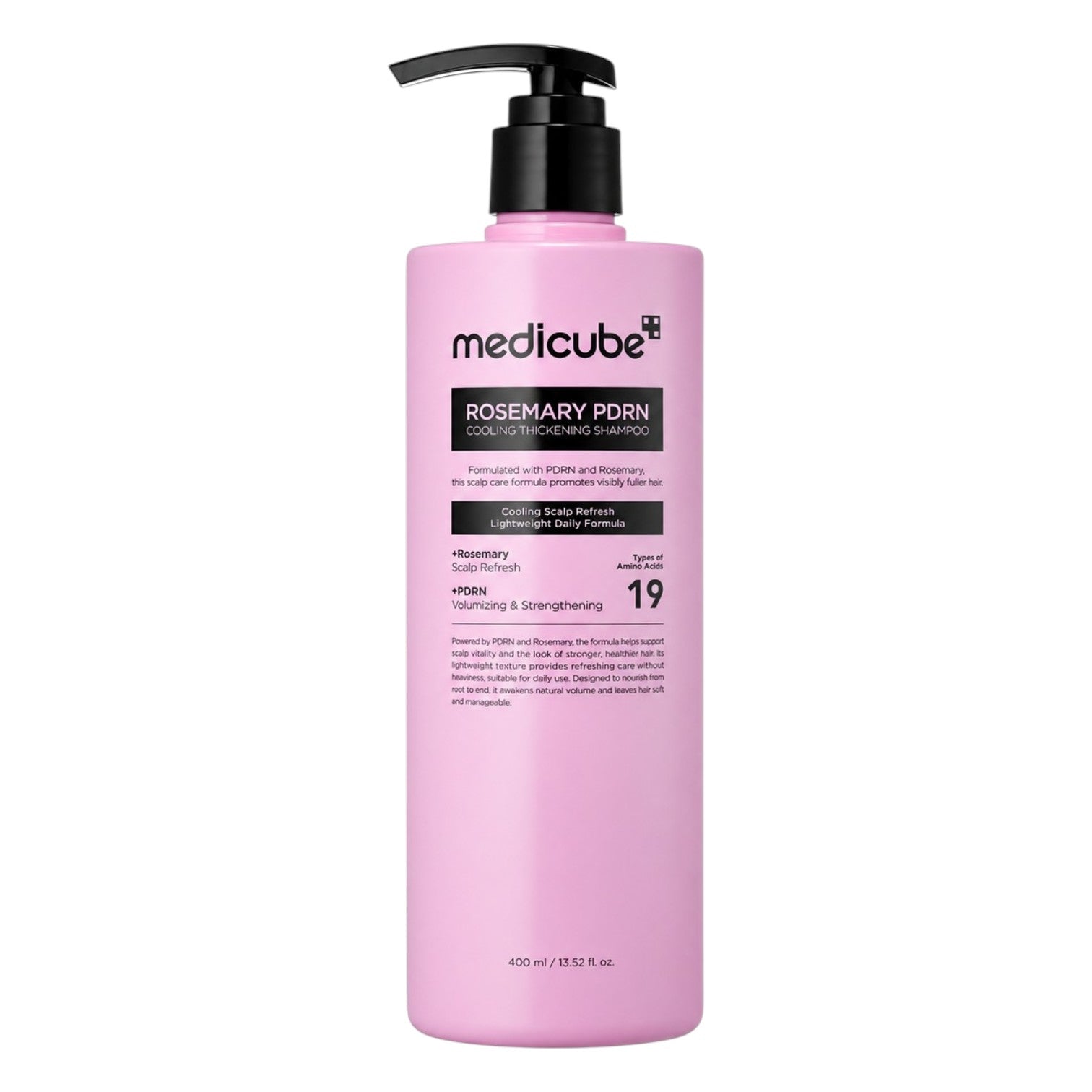 MEDICUBE Rosemary PDRN Cooling Thickening Shampoo 400ml - BelluBeauty