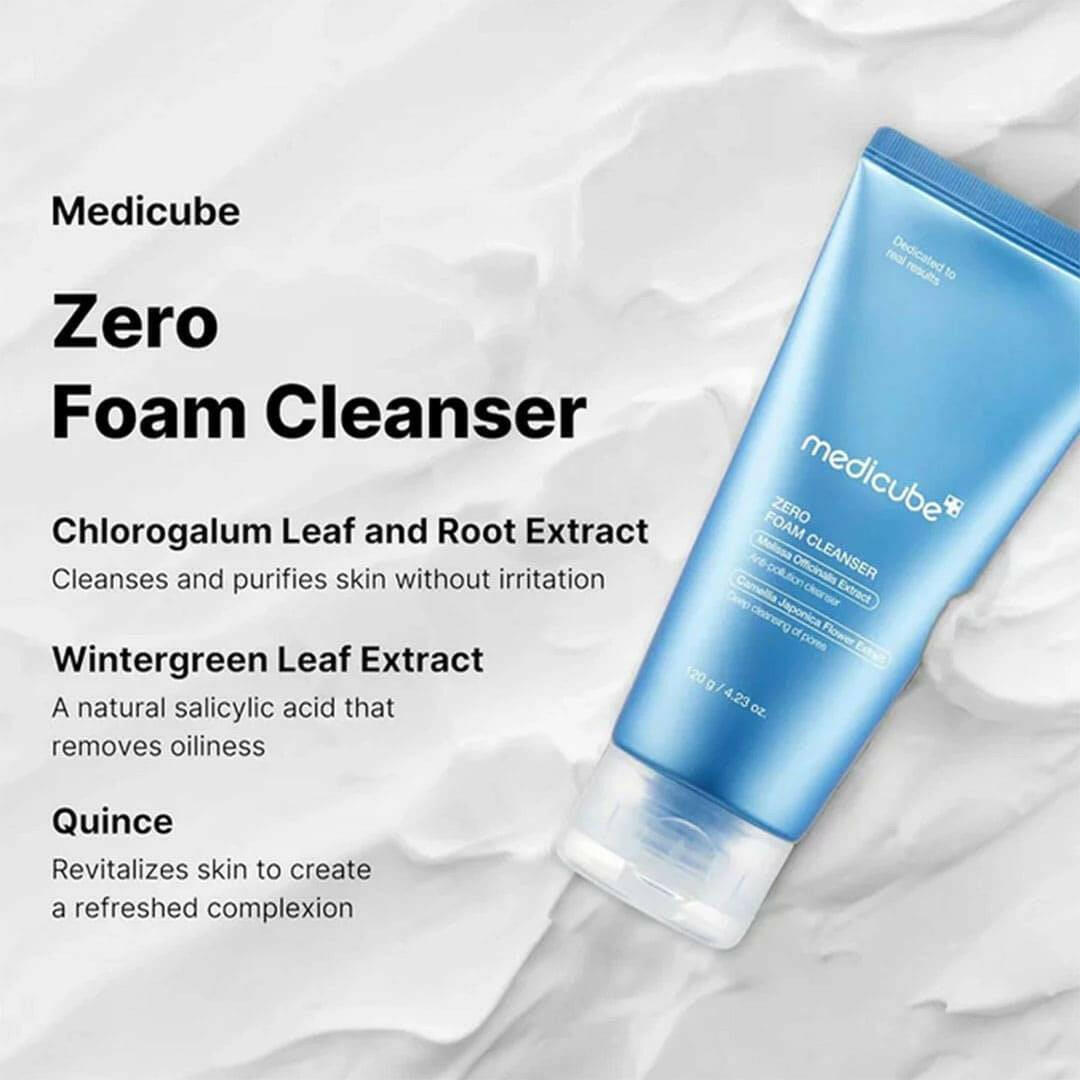 MEDICUBE Zero Foam Cleanser 120ml - bellubeauty