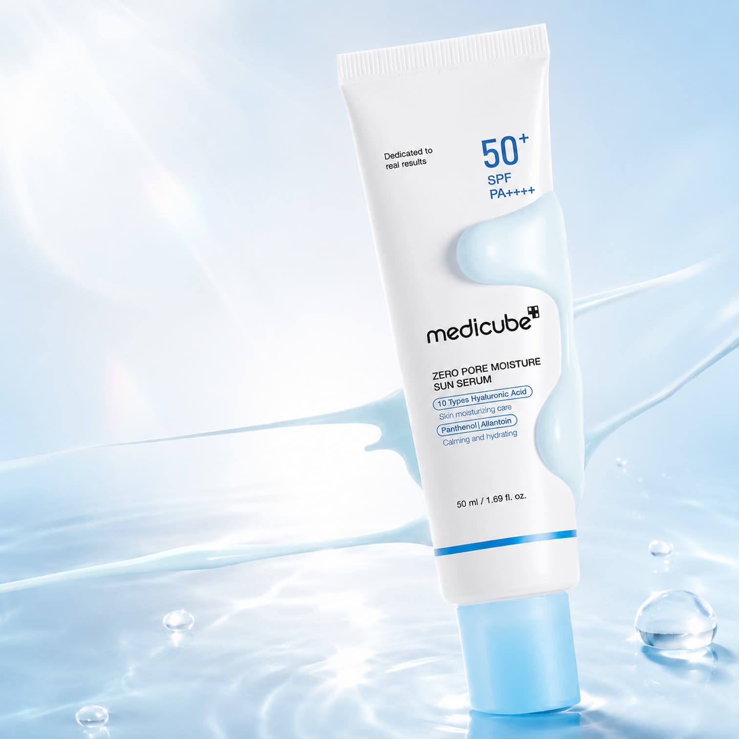 MEDICUBE Zero Pore Moisture Sun Serum 50ml SPF50+ - BelluBeauty