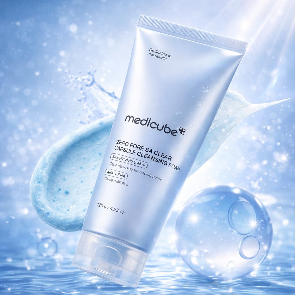 MEDICUBE Zero Pore SA Clear Capsule Cleansing Foam 120g - BelluBeauty