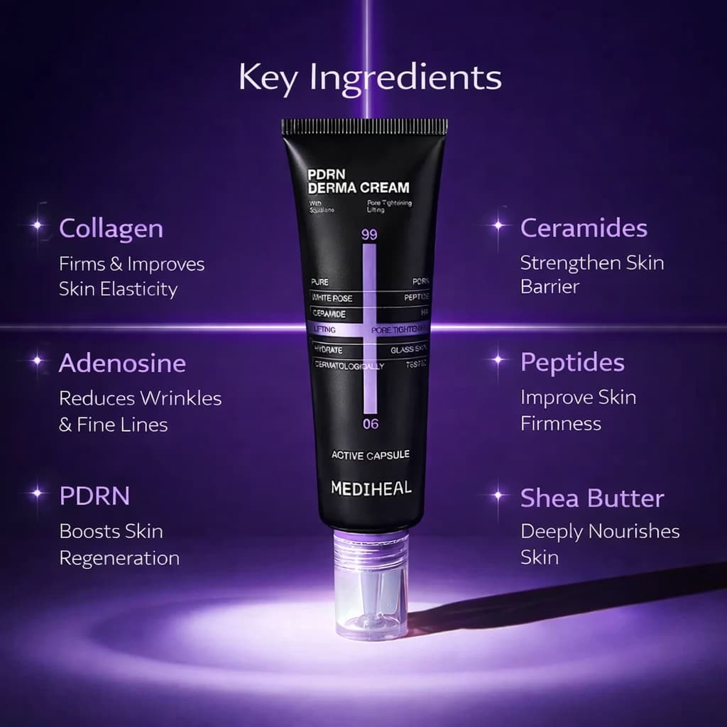 MEDIHEAL PDRN Lifting Derma Cream 50ml - BelluBeauty