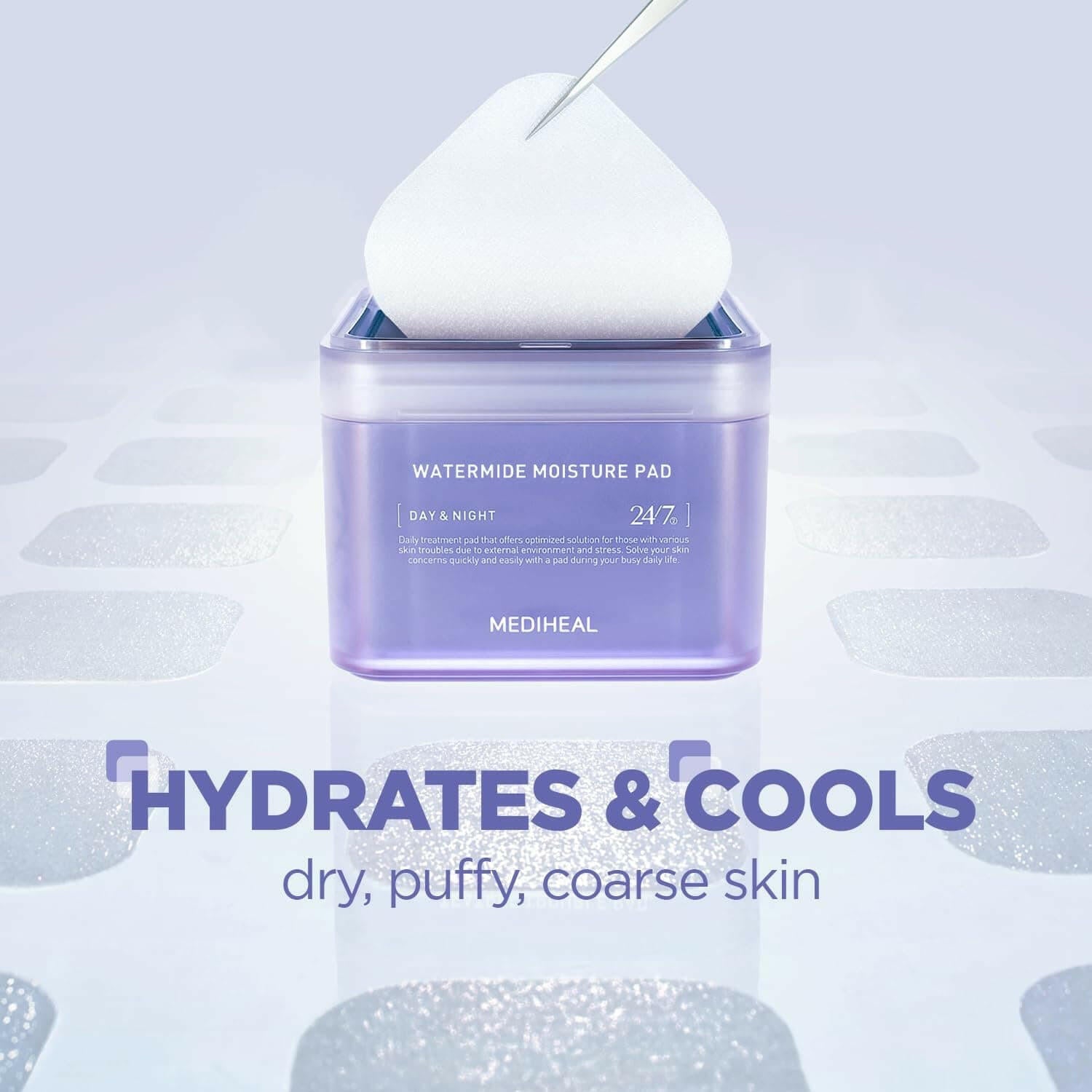 MEDIHEAL Watermide Moisture Pad 100pcs - bellubeauty