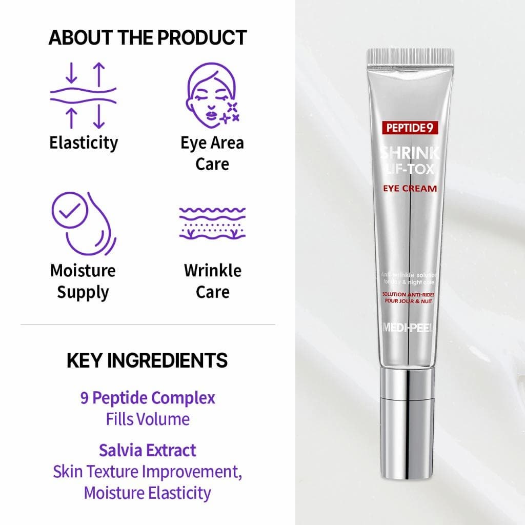 MEDIPEEL Peptide 9 Volume Lif-Tox Eye Cream 20ml - BelluBeauty