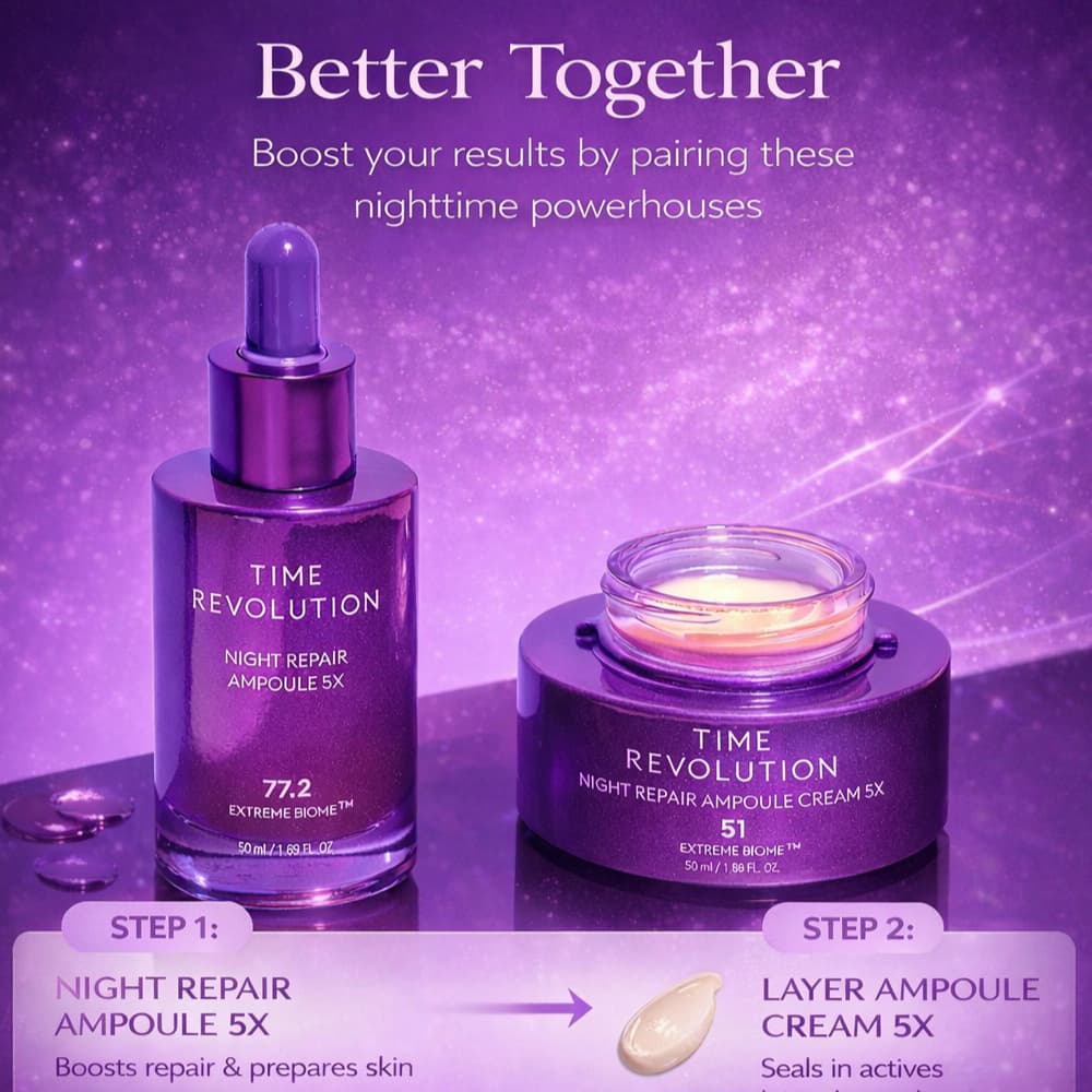 MISSHA Time Revolution Night Repair Ampoule Cream 5X 50ml - BelluBeauty